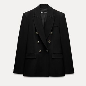 Zara Tailored Double Breasted Blazer